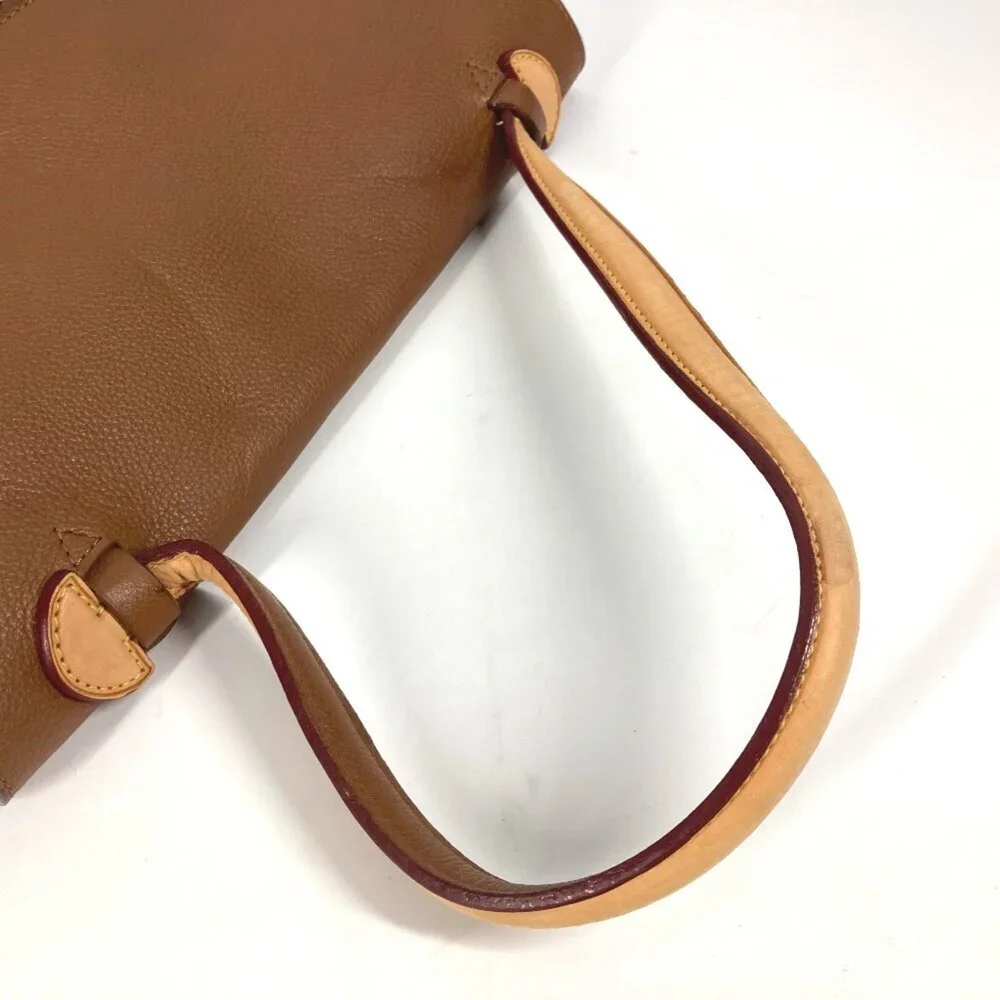 LOUIS VUITTON Authentic Brown Leather Shoulder Bag - Picture 5 of 16